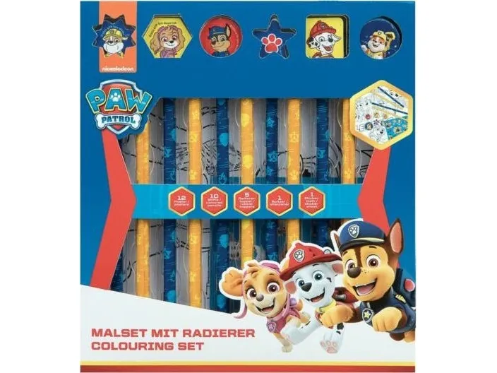Undercover Coloring set with erasers PAW Patrol 29 pcs.