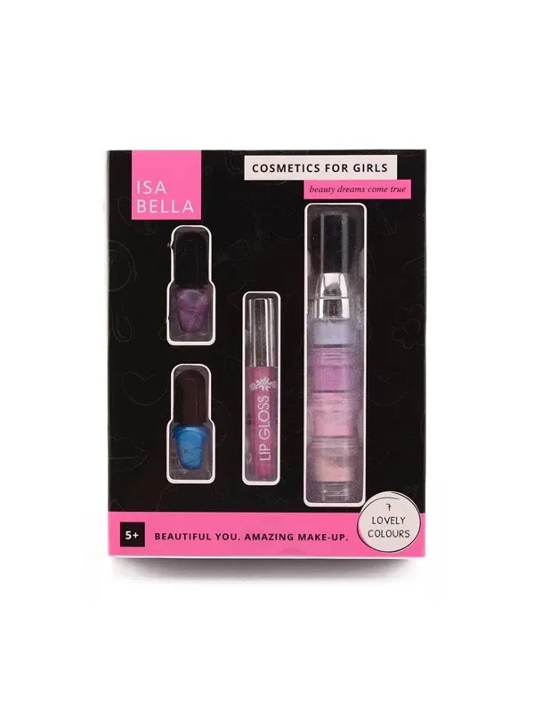 Johntoy - Isabella Rouge Lip Gloss & Nail Polish Set