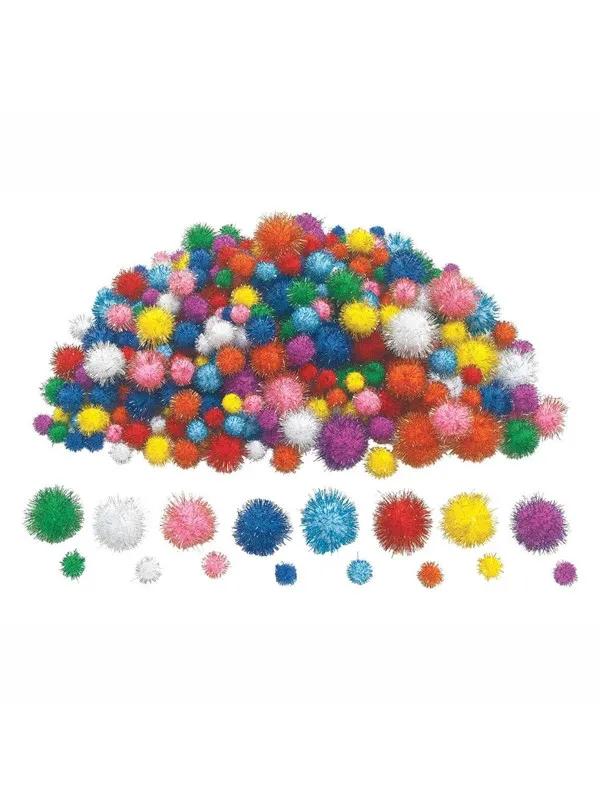 Colorations - Glitter Pompoms 300pcs.