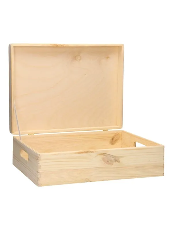 Playwood - Storage Chest Rectangular Hinged Lid Pine