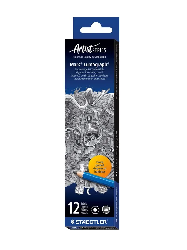 Staedtler Pencil Mars Lumograph 8B  12 pcs