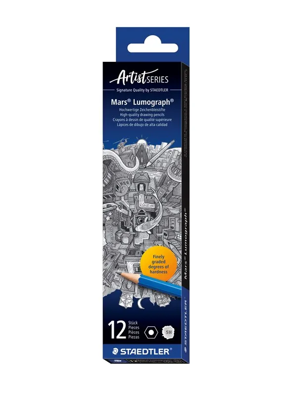 Staedtler Pencil Mars Lumograph 5H  12 pcs