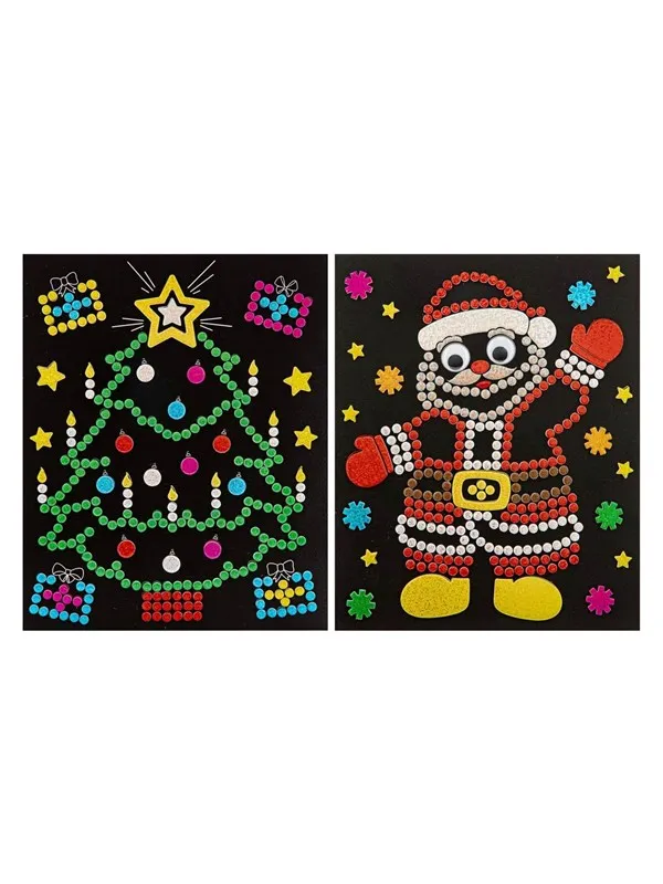 Creative Craft Group Xmas Holographic Dots Sticker Set