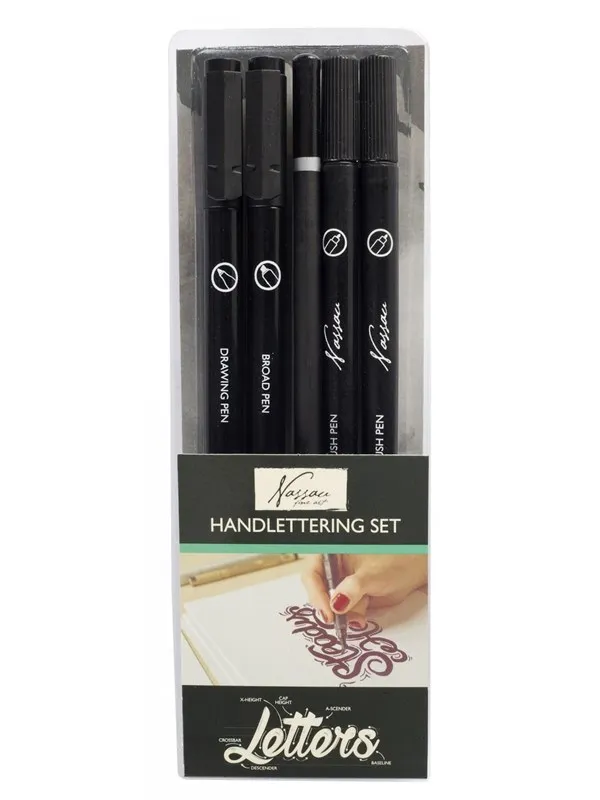 Creative Craft Group Calligraphy set 5 pieces.