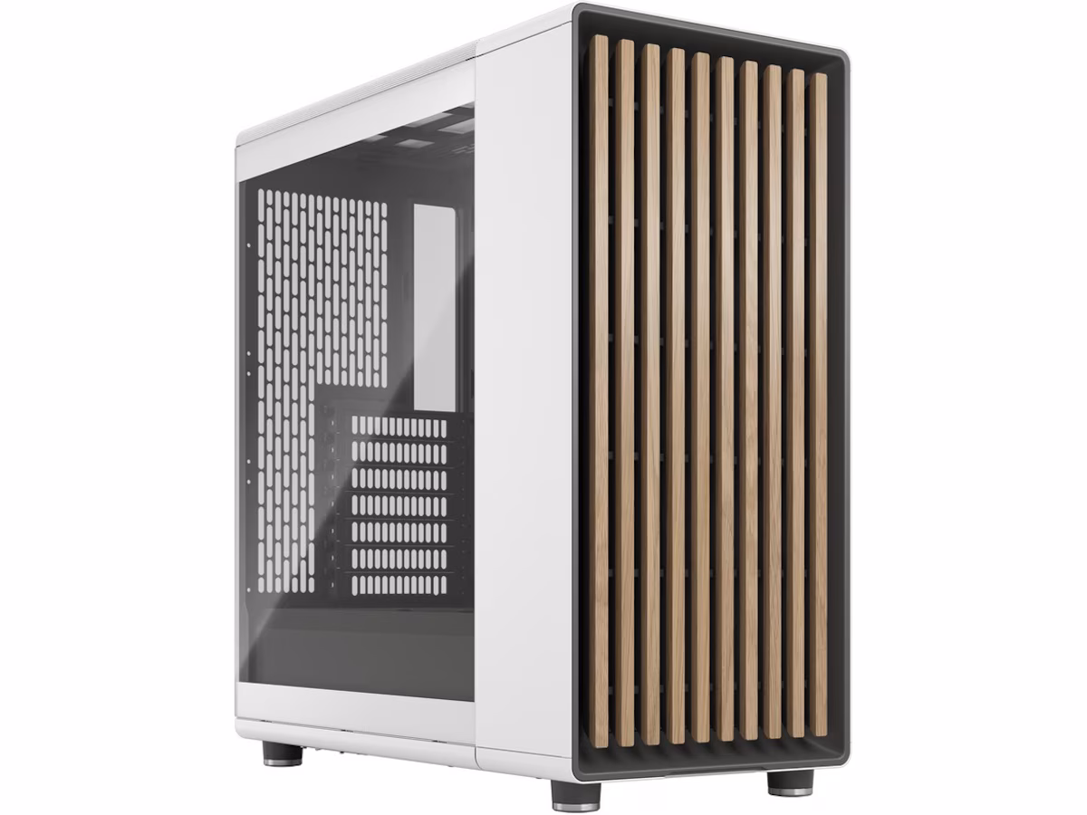 Fractal North Chalk White TG Clear Tint Mid Tower