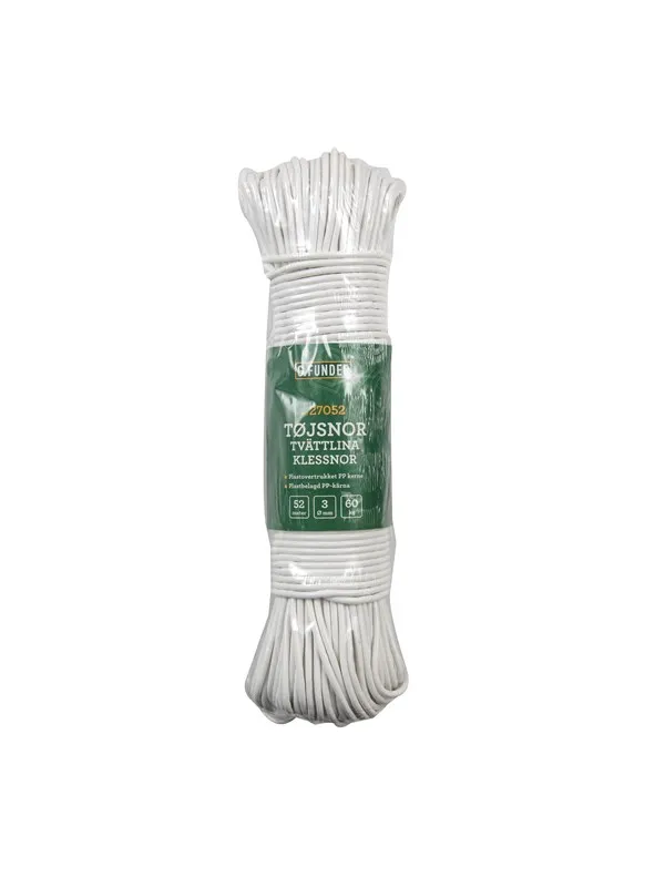 G.Funder Clothesline white plastic 3 mm 52 meters