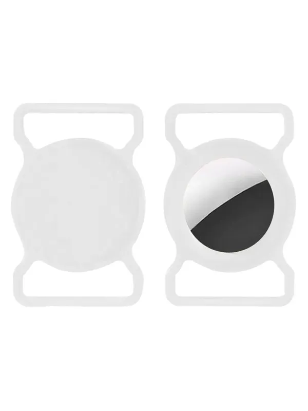 Lippa Collar Holder for AirTag and Smart Finder - White