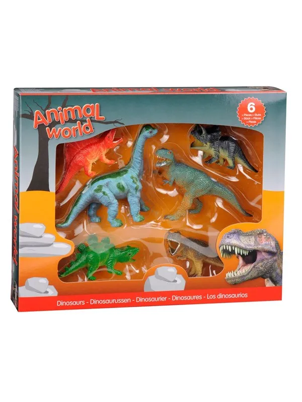 Johntoy - Dinosaurs Giftbox 6 pcs.