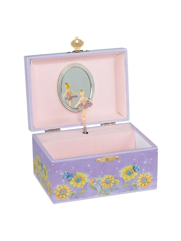 Goki - Music Box Ballerina Flowers Purple