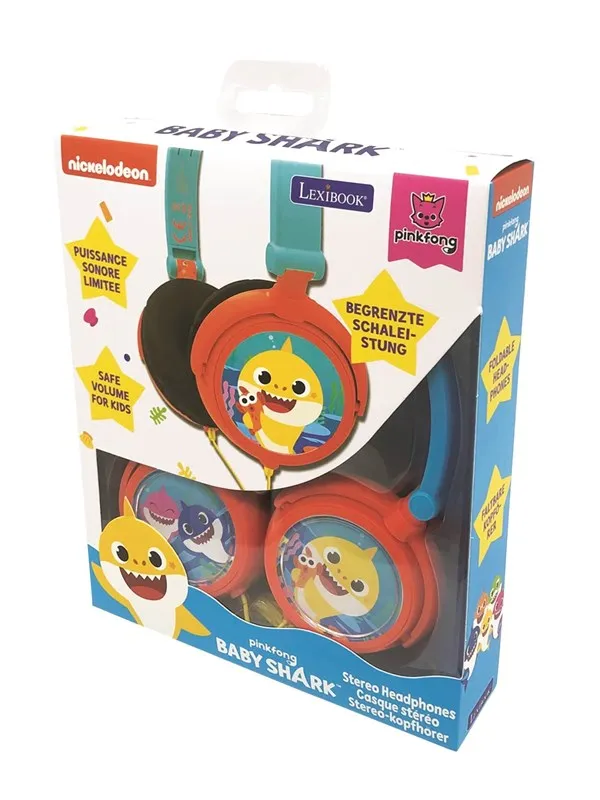 Baby Shark Stereo Wired Foldable Headphone
