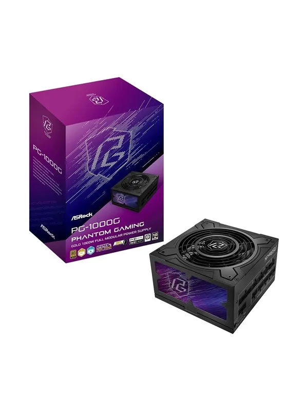 ASRock PG-1000G Strømforsyning (PSU) - ATX - 80 Plus
