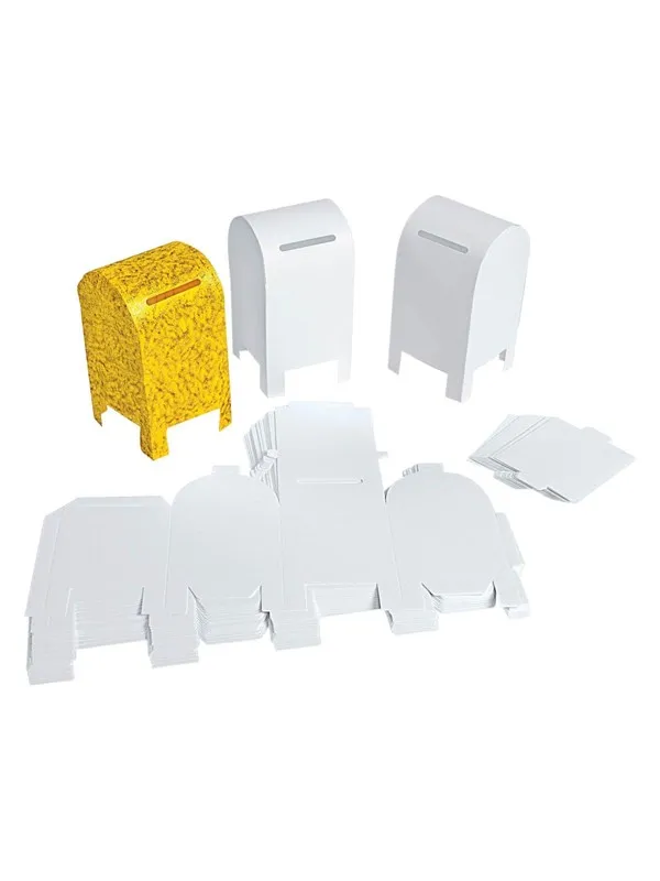 Colorations - Foldable Paper Mailbox Set of 20