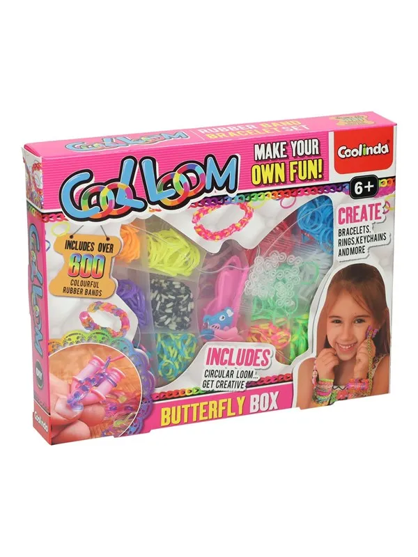 Paulinda - Cool Loom in Butterfly Storage Box 600pcs.