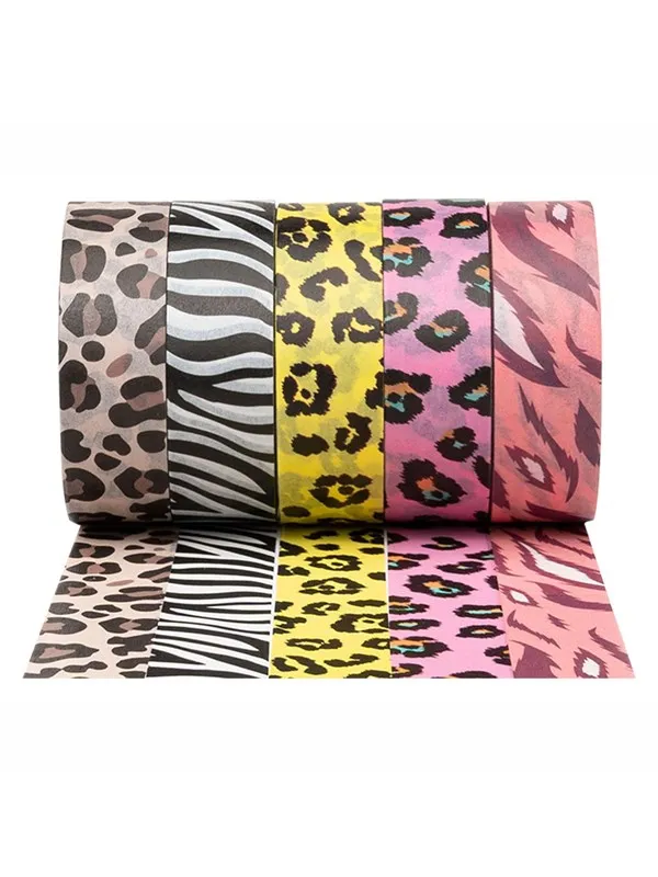 Colorations - Washi Tape Animal Patterns 5 Rolls