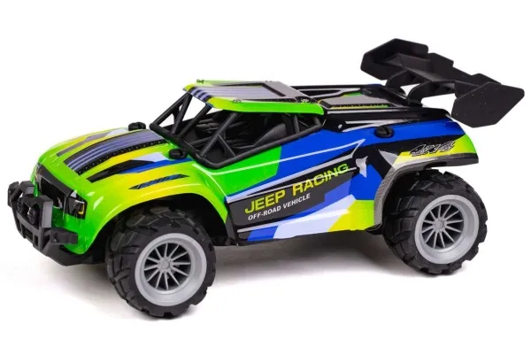 TEC-TOY Speed Racing Dirt Stars - Jeep Racing - R/C 1:20 2.4G 3.7V Li-ion - Blue/yellow