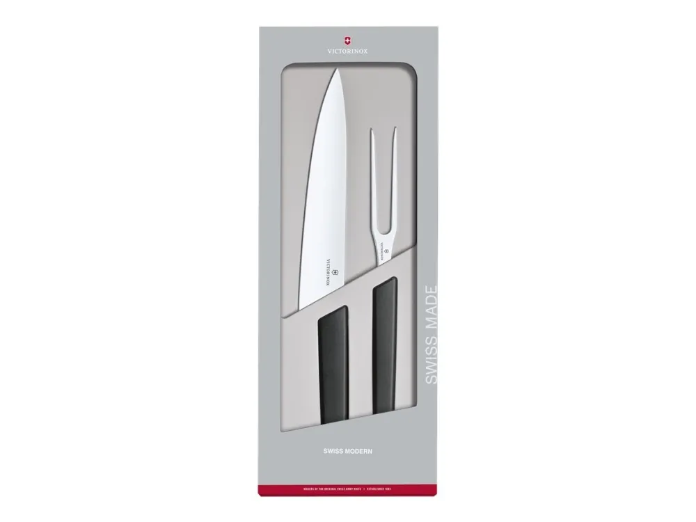 Victorinox Swiss Modern 2-Piece Carving Set - Black