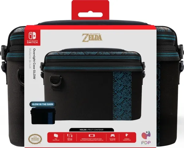 PDP Overnight GLOW Case Sheikah Shoot (Pull-n-Go) - Miscellaneous Bag - Nintendo Switch