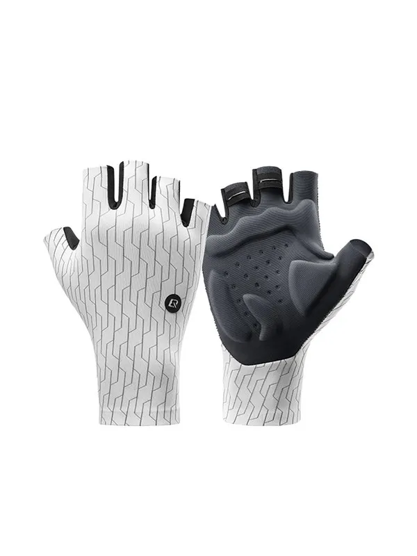 Rockbros Road Cycling Gloves Size: S - Black and White