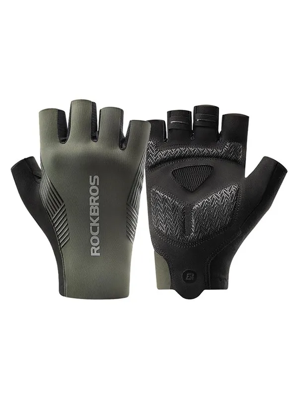 Rockbros cycling gloves spring/summer/autumn short fingers size: XL - green