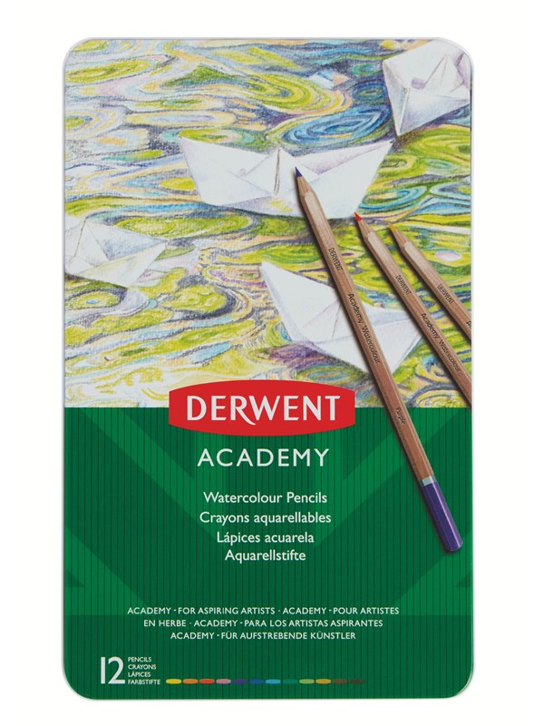 Derwent Watercolour Pencils (12 Tin)