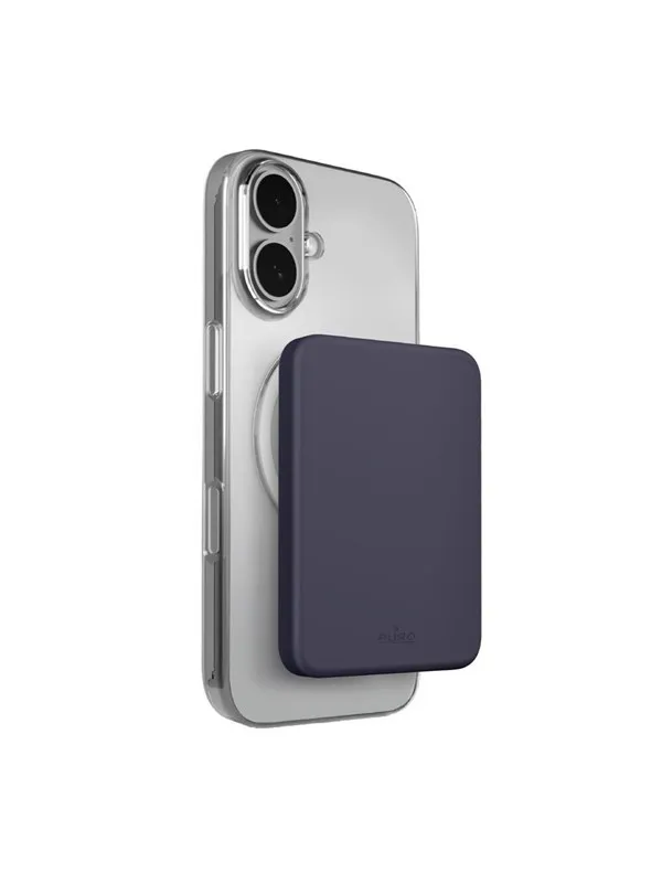 Puro 4200mAh ultra-thin compatible with MagSafe USB-C - gray Nødlader - Grey - 4200 mAh