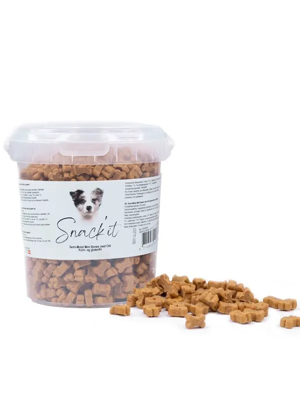 Snack'it - Semi-Moist Mini Bones W/ Cheese 500g