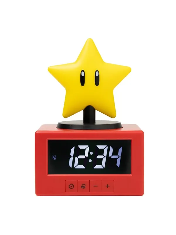 Paladone - Super Mario - Super Star Icon - Vekkerklokke