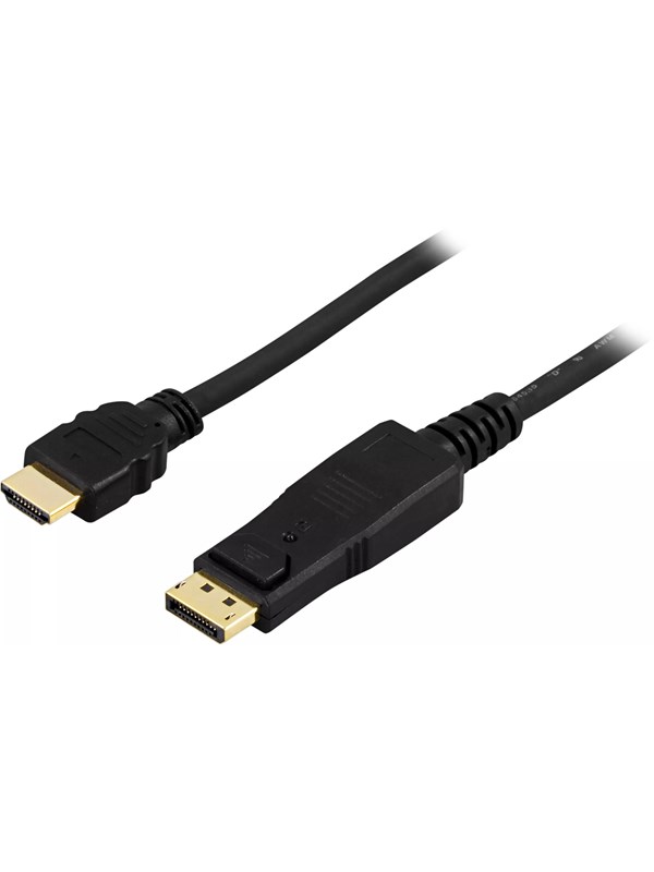 Pro DisplayPort 1.2 - HDMI 1.4 - 3m - Svart