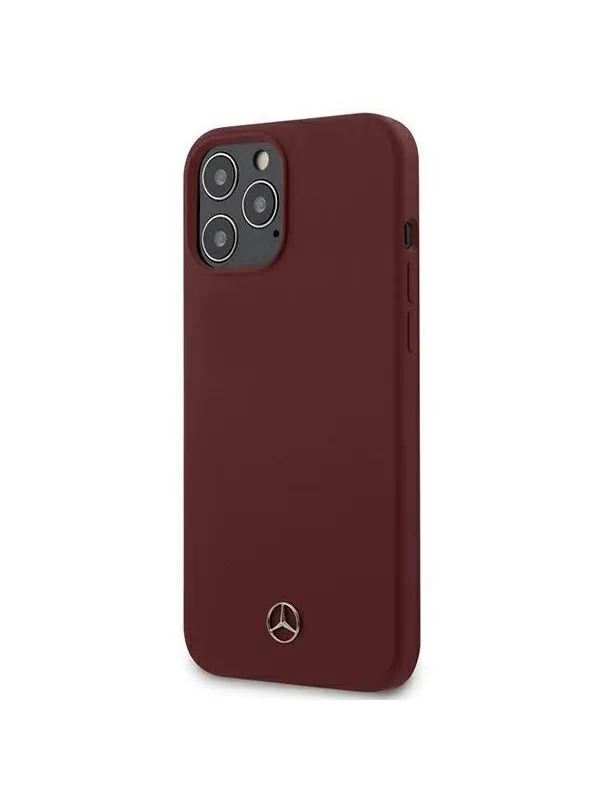 Mercedes  Silicone Line Case for iPhone 12 Pro Max - Red