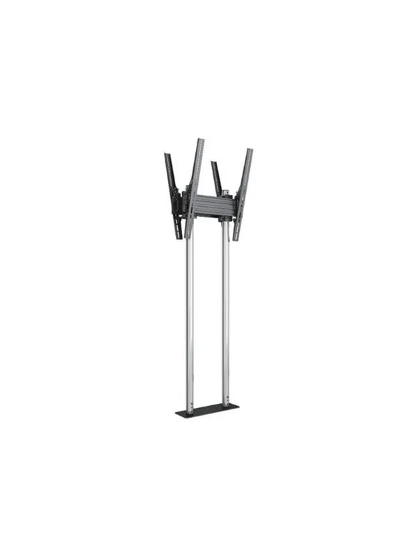 Multibrackets M Pro Series stand - dual side - for 2 LED displays - dual pole - chrome - Max 75 kg - recommended for 90"