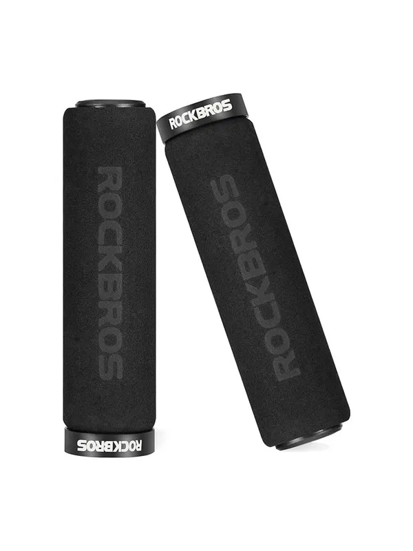 Rockbros BT1001BKBK sponge bicycle handlebar grips - black