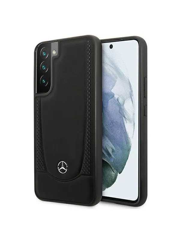 Mercedes  Leather Urban Line Case for Samsung Galaxy S22+ - Black