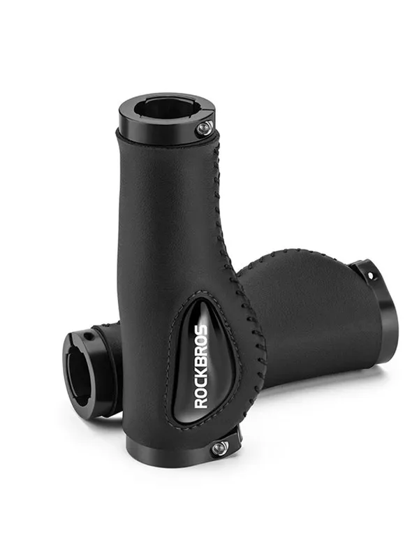 Rockbros 40720001001 Bike Grips Leather - Black