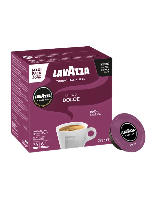 Lavazza A Modo Mio Lungo Dulce caps - 36 pcs