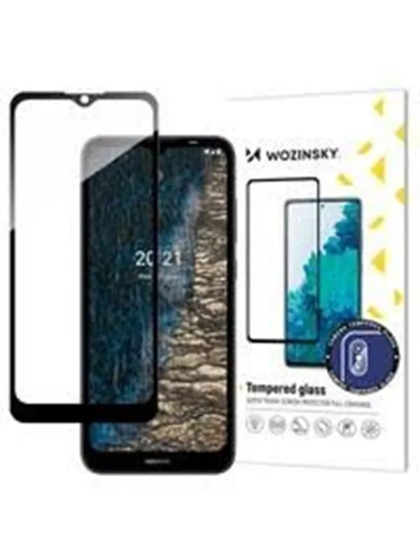 Wozinsky Full Glue Tempered Glass Nokia C20/C10 Full Screen Protector with Frame Black
