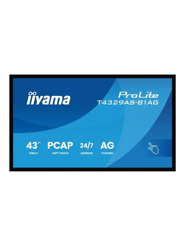 iiyama ProLite T4329AS-B1AG 43" Class (42.5" viewable) LED-backlit LCD display - 4K - for digital signage
