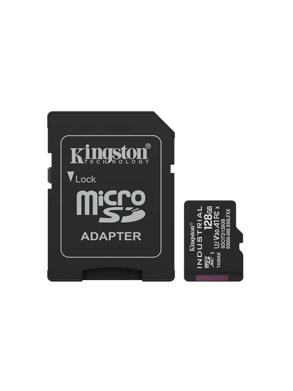 Kingston Industrial microSD/SD - 100MB/s - 128GB