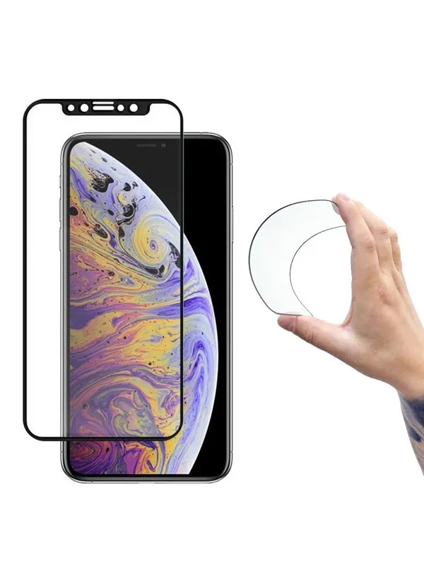 Wozinsky Full Cover Flexi Nano Glass Film Tempered Glass With Frame iPhone 13 Mini Clear