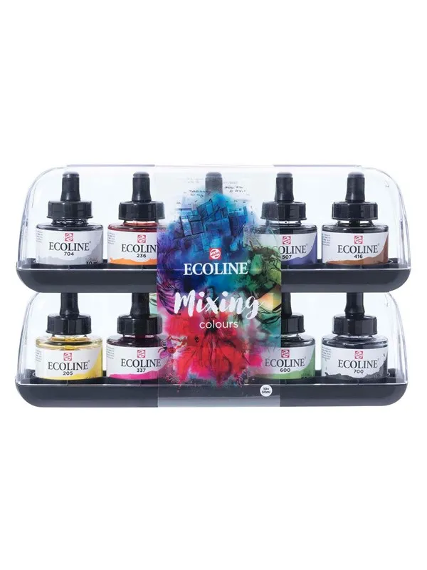 Bruynzeel Ecoline Liquid Watercolour Mixing Set 10x30ml