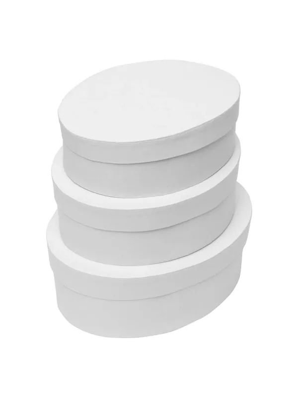 Colorations - Papier-mache Boxes Oval 3 pcs.