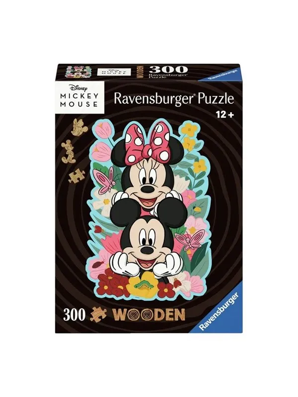 Ravensburger Wooden Jigsaw Puzzle Mickey Mouse & Minnie Mouse 300 pcs. Tre