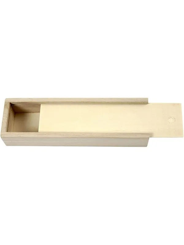 Creativ Company Wooden Pencil Case with Sliding Lid