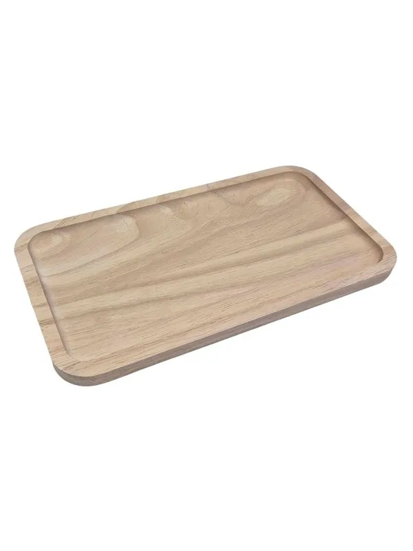 Playwood Wooden Tray Plateau Rectangle 26cm