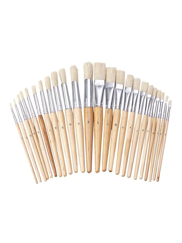Colorations - Wooden Brushes 24 pcs.