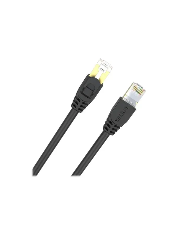 Unitek patch cable - 3 m - black - Svart - 3m