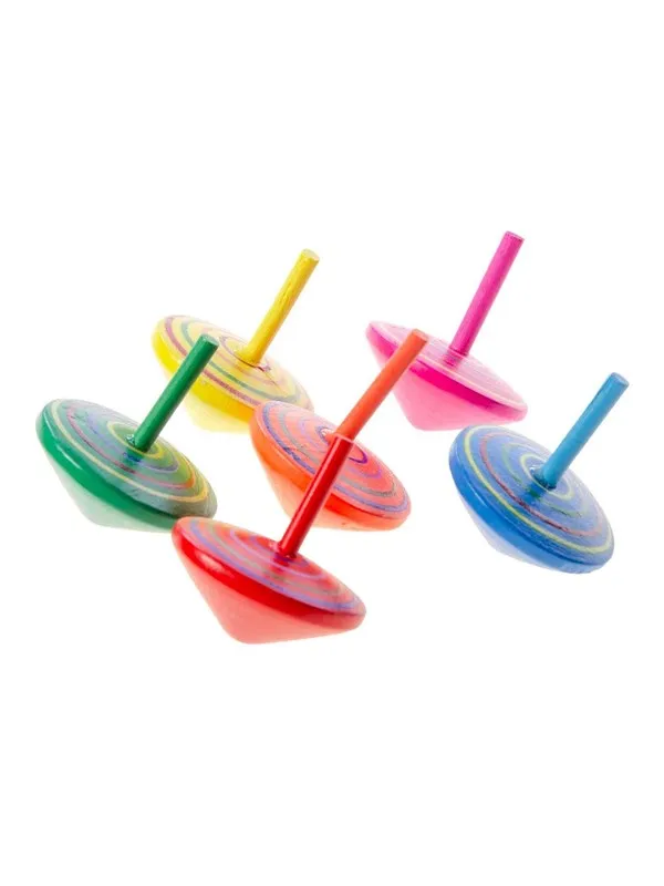 Duckiez Wooden Spinning Top Colored