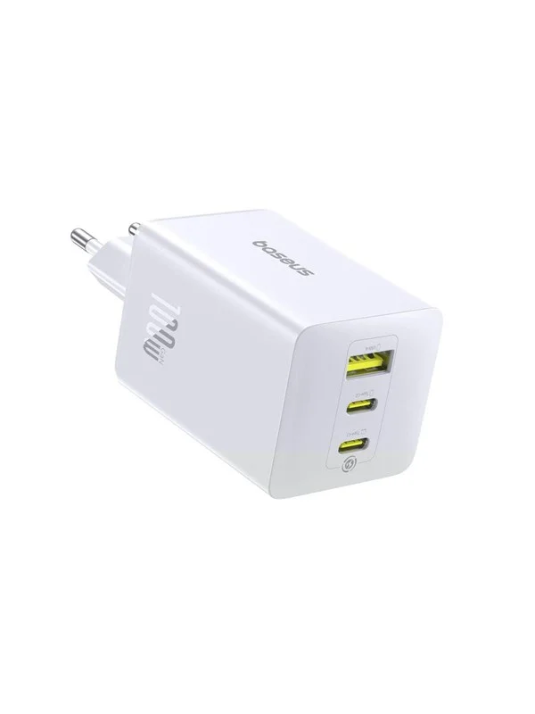 Baseus EnerFill FE11 2 x USB-C / USB-A 100W Wall Charger White