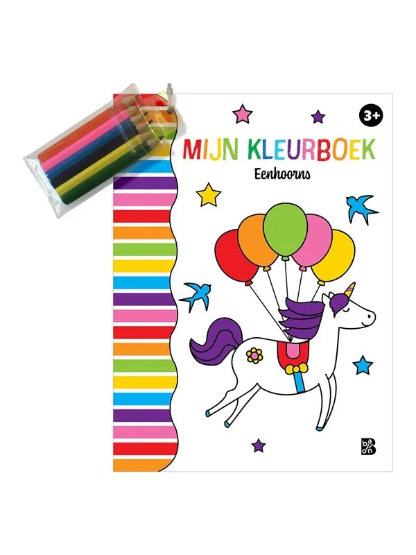 My Coloring Book with 6 Unicorn Colored Pencils