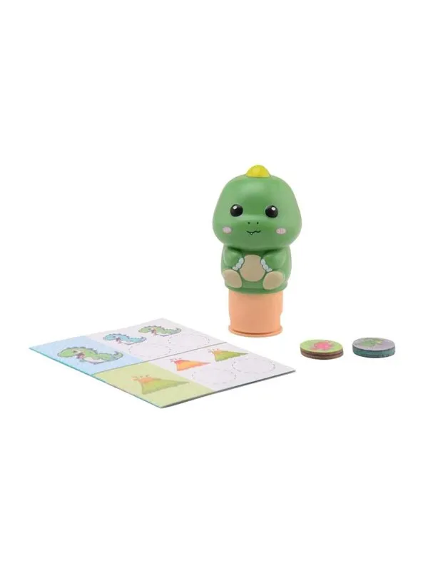Johntoy Dinosaur Sticker Stamper 100 stickers in display