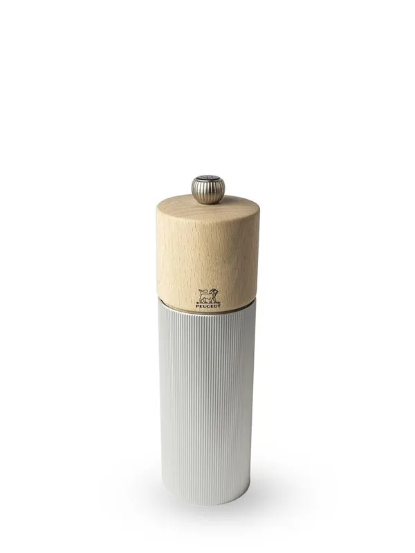 Peugeot Pepper mill Line 18 cm grey Aluminium/Beech